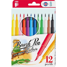 ICO Brush Pen D12 Ecsetirón készlet - Vegyes színek (12 db / csomag) (9580080053) filctoll, marker