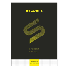ICO Füzet kockás ICO Student Black Prémium A/4 80 lapos füzet