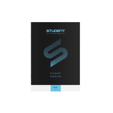ICO Füzet, tűzött, A4, sima, 32 lap, ICO Student Premium, fekete (TICSFPS) füzet