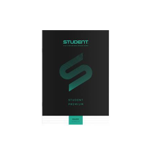 ICO Füzet, tűzött, A4, vonalas, 32 lap, ICO Student Premium, fekete (TICSFPV) füzet