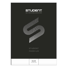 ICO Füzet vonalas ICO Student Black Prémium A/4 80 lapos füzet