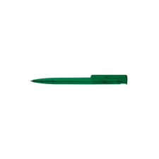 ICO Golyóstoll nyomógombos 0,8mm, műanyag transparens zöld test, Ico Star, írásszín zöld toll