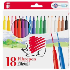 ICO ICO Süni 300 D18 18 különféle színű rostirón filctoll, marker