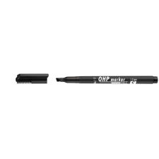 ICO OHP C 1-3mm vágott fekete permanent marker filctoll, marker