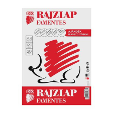ICO Rajzlap, famentes, A4, 120 g/m2, ICO "Süni", 20db/cs rajzlap