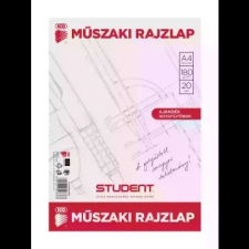 ICO Student: Műszaki rajzlap - A4, 20 db-os rajzlap
