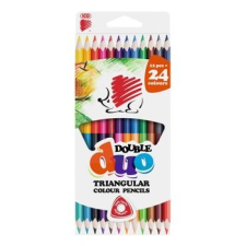 ICO süni kétvégű színes ceruza 12/24 háromszögletű színes ceruza