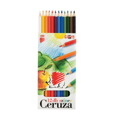 ICO Süni színes ceruza készlet, hatszögletű, 12 szín színes ceruza