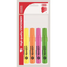 ICO Szövegkiemelő 1-4mm, Videotip Ico, 4 klf.szín filctoll, marker
