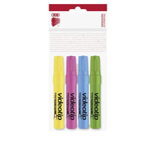 ICO Szövegkiemelő készlet, 1-4 mm, ICO &quot;Videotip&quot;, 4 különböző szín filctoll, marker