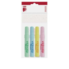 ICO Szövegkiemelő készlet, 1-4 mm, ICO "Videotip", 4 különböző pasztell szín filctoll, marker