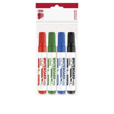 ICO Tábla- és flipchart marker készlet, 1-4 mm, vágott, ICO &quot;Plan 12 XXL&quot;, 4 különböző szín filctoll, marker