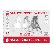 ICO Vázlatfüzet B4, 120g. félfamentes Student füzet