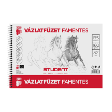 ICO Vázlatfüzet B5 160g. famentes Student füzet