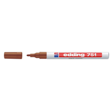 Ico Zrt Edding 751 Lakkmarker Barna filctoll, marker