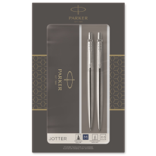 Ico Zrt Parker Royal 2093256 Jotter Golyóstoll+MECH.CERUZA ROZSDAM. ACÉL, Ezüst klipsz toll