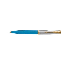 Ico Zrt Parker Royal 51 PREMIUM Golyóstoll, Arany klipsz 2169080 TURQUOISE toll