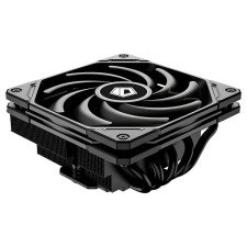 ID-Cooling CPU Cooler - IS-55 BLACK (Low profile, 31,2dB; max. 92,76 m3/h; 4pin csatlakozó, 5 db heatpipe, 12cm, PWM) hűtés