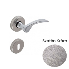 Ida Szatén króm felület Csak kilincs felső rozettán zár és alkatrészei