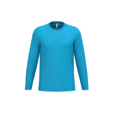 iDeal Basic IB313 Unisex Ideal 150 hosszú ujjú pamut póló, Ideal Atoll Blue-XL