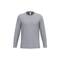 iDeal Basic IB323 Ideal 190 unisex hosszú ujjú, körkötött pamut póló, Ideal Oxford Grey-2XL