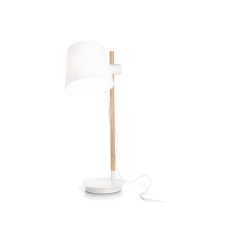 IDEAL LUX Axel fehér-barna asztali lámpa (IDE-282091) E27 1 izzós IP20 világítás
