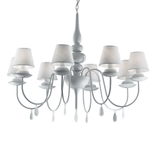 IDEAL LUX BLANCHE SP8 BIANCO fehér csillár (IDE-035574) E14 8 izzós IP20 világítás