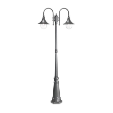 IDEAL LUX Cima antracit-átlátszó kültéri állólámpa (IDE-246833) E27 2 izzós IP43 kültéri világítás