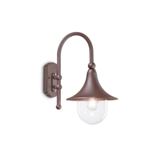 IDEAL LUX Cima kávé-átlátszó kültéri falikar (IDE-246826) E27 1 izzós IP43 kültéri világítás