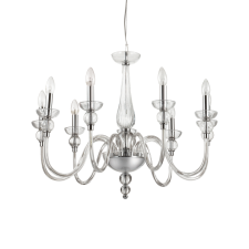 IDEAL LUX DOGE SP9 átlátszó csillár (IDE-044453) E14 9 izzós IP20 világítás