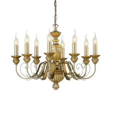 IDEAL LUX DORA SP8 arany csillár (IDE-020839) E14 8 izzós IP20 világítás