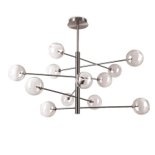IDEAL LUX Equinoxe króm-átlátszó csillár (IDE-345390) G4 12 izzós IP20 világítás