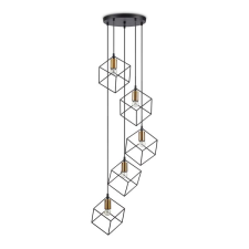 IDEAL LUX Ice fekete függesztett lámpa (IDE-237664) E27 5 izzós IP20 világítás