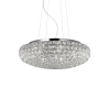 IDEAL LUX KING SP7 CROMO króm függesztett lámpa (IDE-087979) G9 7 izzós IP20