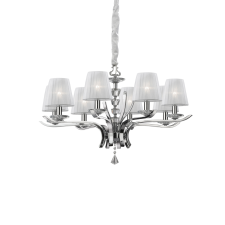 IDEAL LUX PEGASO SP8 króm csillár (IDE-059242) E14 8 izzós IP20 világítás