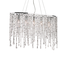 IDEAL LUX RAIN SP5 króm függesztett lámpa (IDE-008363) E14 5 izzós IP20 világítás