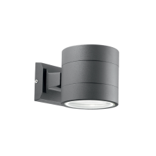 IDEAL LUX SNIF AP1 ROUND ANTRACITE szürke kültéri fali lámpa (IDE-061467) G9 1 izzós IP54 kültéri világítás