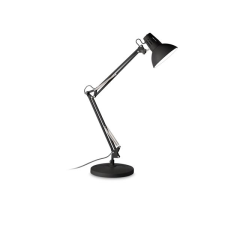 IDEAL LUX Wally fekete asztali lámpa (IDE-265278) E27 1 izzós IP20 világítás