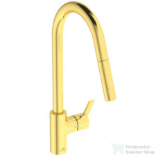 Ideal Standard GUSTO kihúzható fejes,2 funkciós mosogató csaptelep,Brushed gold BD416A2 csaptelep