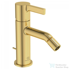 Ideal Standard JOY egykaros bidé csaptelep automata leeresztővel,Brushed gold BC784A2 csaptelep