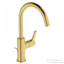 Ideal Standard JOY magasított mosdó csaptelep automata leeresztővel,Brushed gold BC777A2 csaptelep