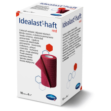 Idealast®-haft öntapadó kompressziós pólya piros (10cmx4m; 1 db) gyógyászati segédeszköz