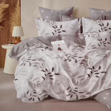 idealisotthon 3 részes krepp ágynemű garnitúra - szürke virágos lakástextília