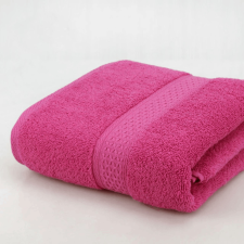 idealisotthon Frottír törölköző bordűrrel, rózsa, 70x140 cm lakástextília