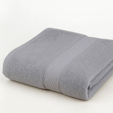 idealisotthon Frottír törölköző bordűrrel, szürke, 70x140 cm lakástextília