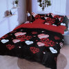 idealisotthon Szerelmes 7 részes ágynemű - vörös és fekete