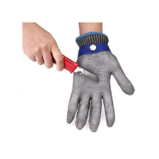 IdeallStore® dupla védőkesztyű, Schutzender Helfer, L méret, rozsdamentes acél, ezüst védőkesztyű