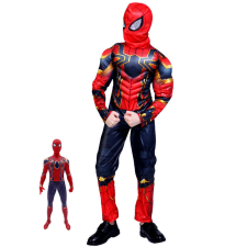 IdeallStore® jelmez gyerekeknek, Iron Spiderman, piros, 3-5 éves, figurával együtt jelmez