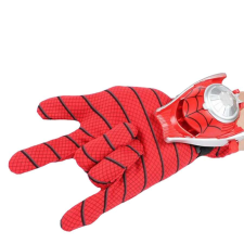 IdeallStore® Spiderman kesztyű gyerekeknek, korongokkal, Power Spider, univerzális méret, piros jelmez