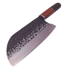 IdeallStore ® szakácskés, kézzel készített, Twist Blade, 30 cm, rozsdamentes acél, barna kés és bárd